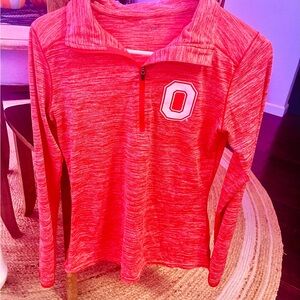 Women's Red Long Sleeve Top